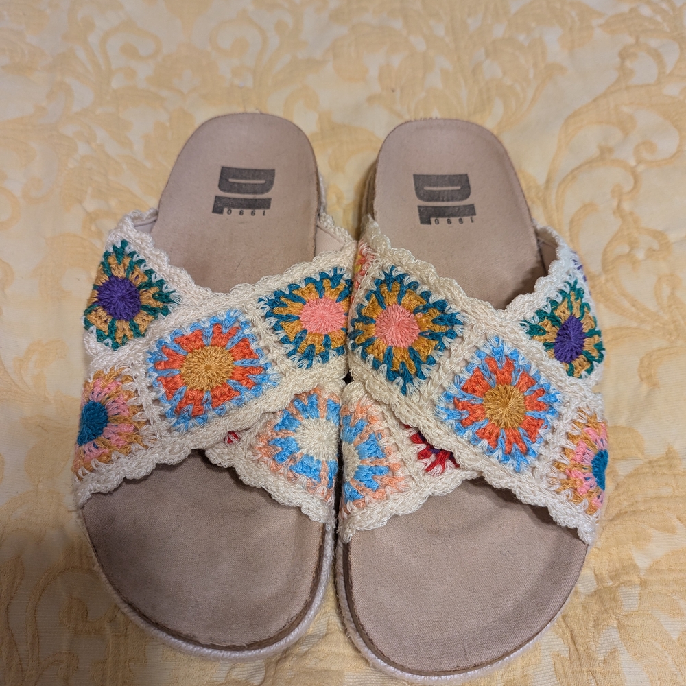 Women's Crochet Sandals NWOT SZ 8 - Picture 2 of 7